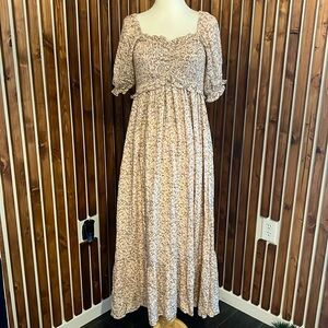 Polagram Floral Maxi in Pink w/ pockets